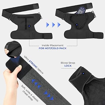 POAGL Shoulder Brace for Men Both Left and Right Arm
